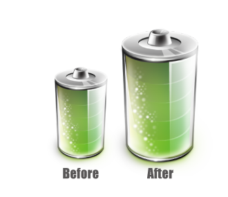 ls475w+ bardzo wydajna bateria 900mAh