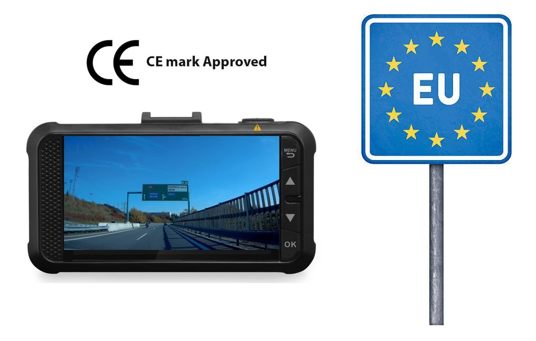 Certyfikowana kamera samochodowa CE GS980D