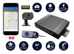 Kamera WiFi 4G do samochodu + GPS + Live web/aplik - PROFIO X5