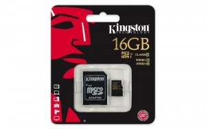 16 GB Kingston Micro SDHC Class 10